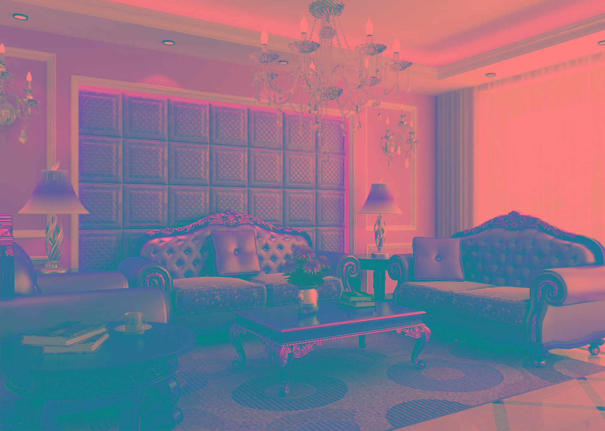 3D-панели в гостиной