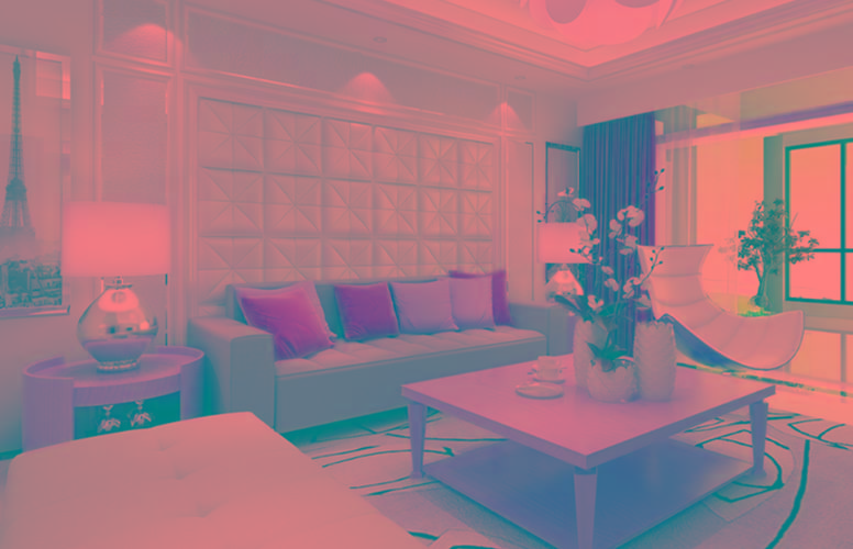 3D панели в гостиной