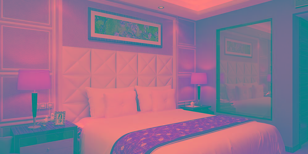 3D панели в спальне