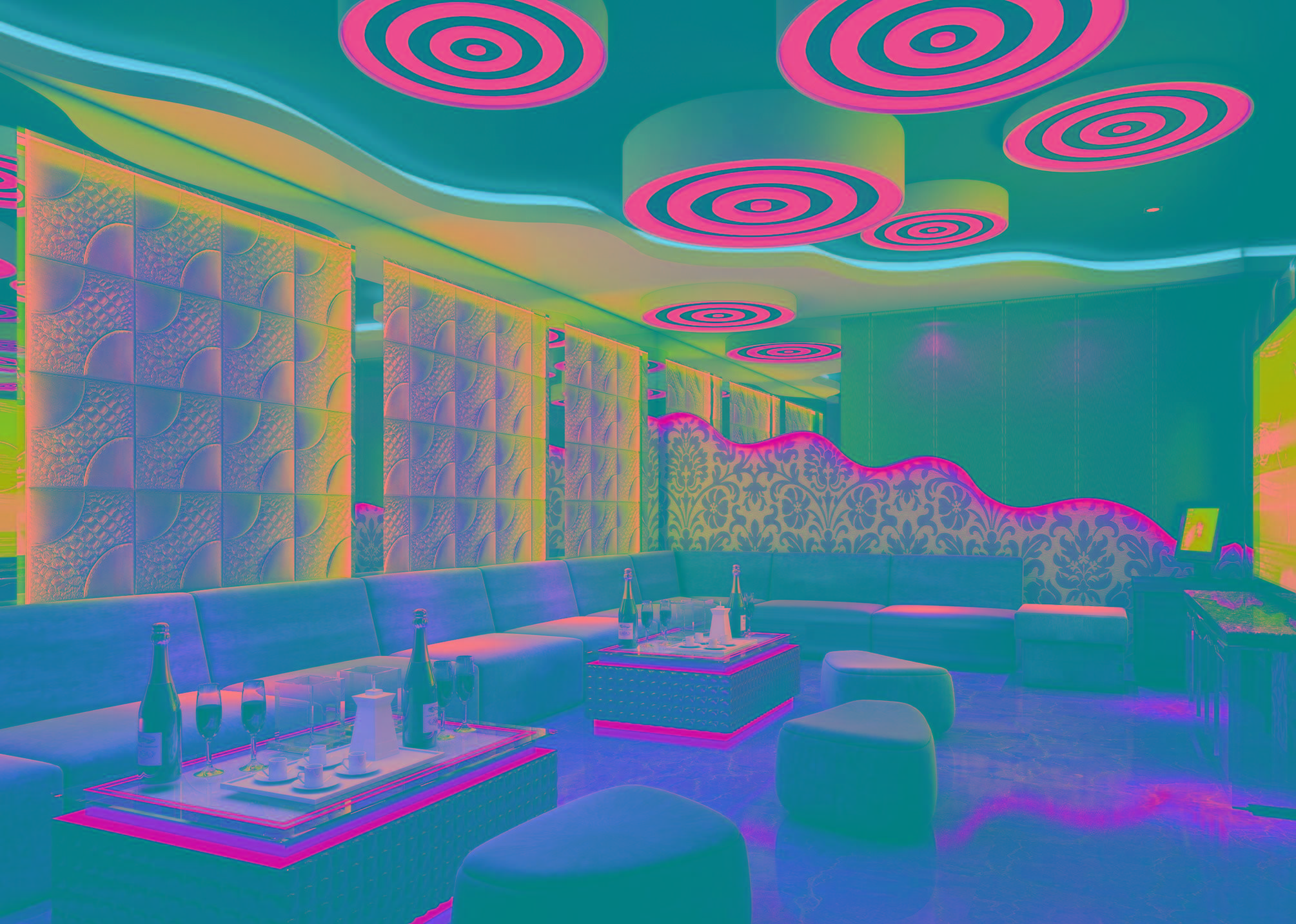 3D-панели в ночных клубах