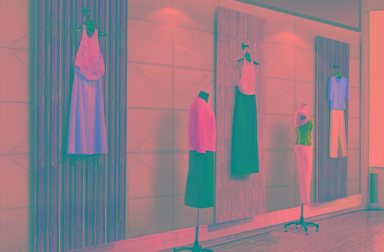 3D панели в магазинах