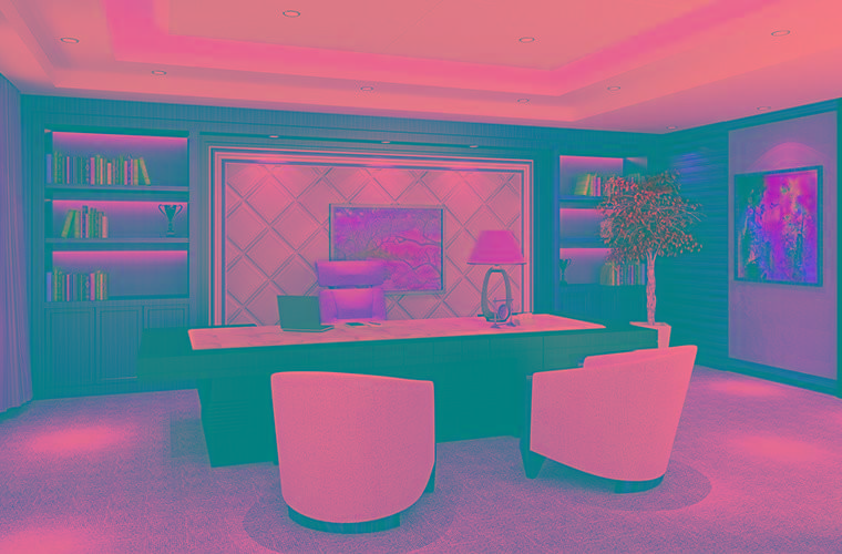 3D панели в офисах